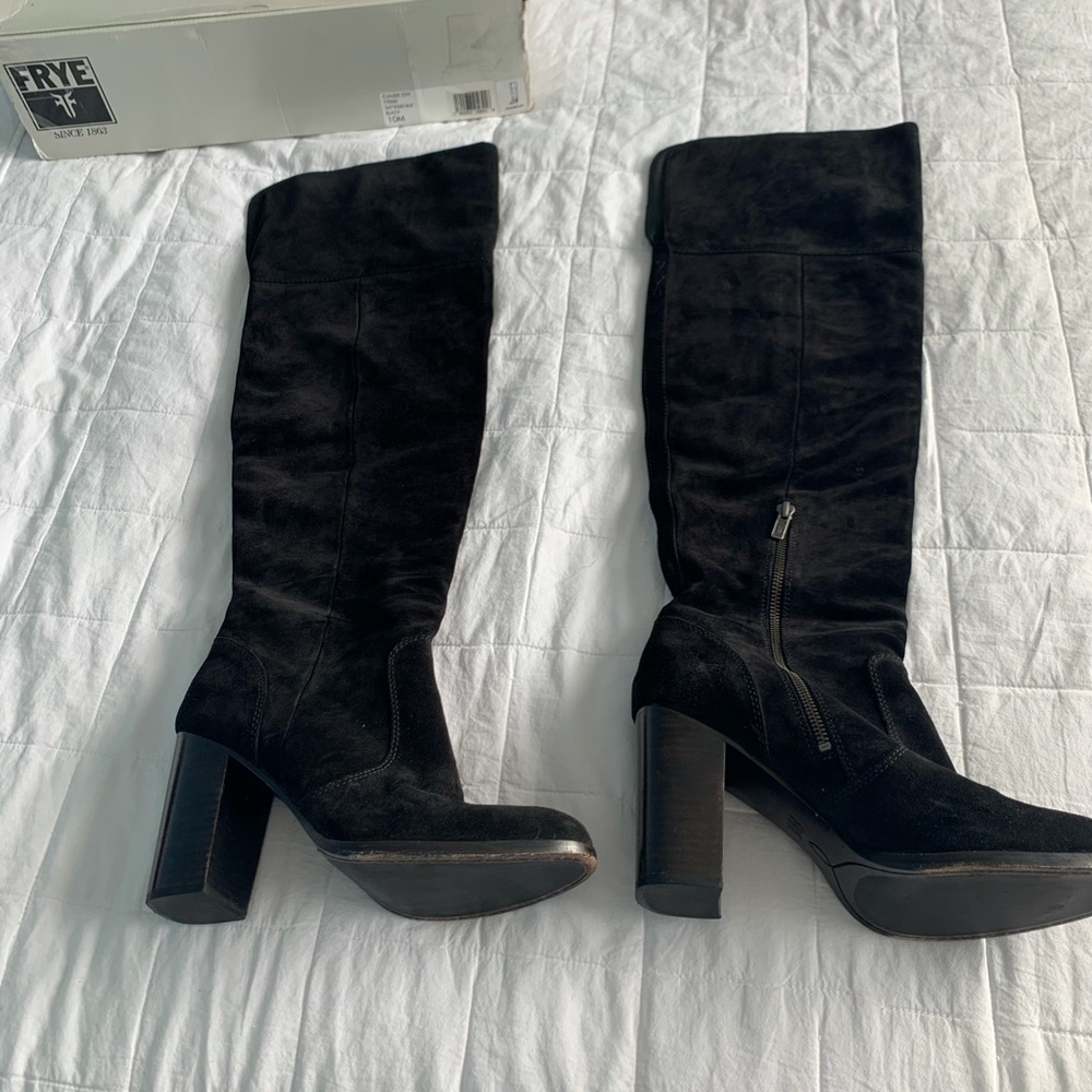 Frye suede boots